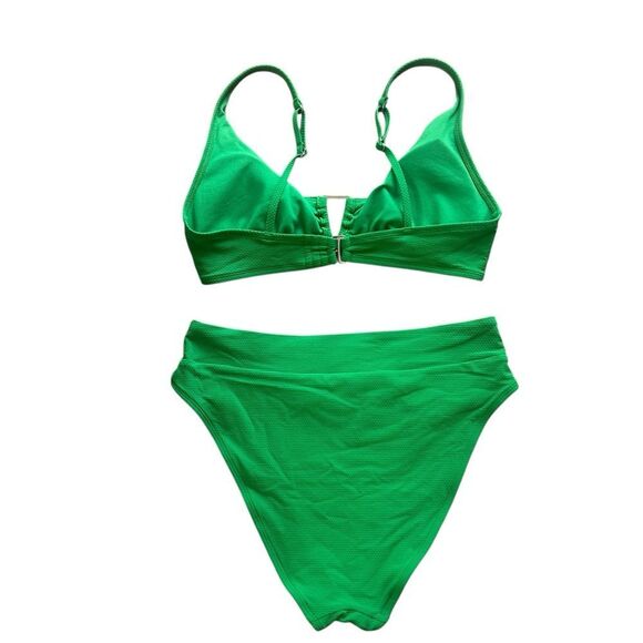 Adore Me Vibrant Green Bikini Set – Medium | High Waist Swimwear - Picture 3 of 15